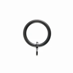 LINEA FERRO DECO - SET 6 ANELLI PER TENDA IN METALLO MOD. GANCIO COLORE NERO : vendita online LINEA FERRO DECO - SET 6 ANELLI PER TENDA IN METALLO MOD. GANCIO COLORE NERO in offerta