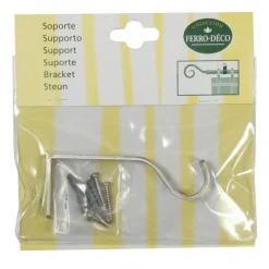 LINEA FERRO DECO - SUPPORTO PARETE CROMO SATINATO : vendita online LINEA FERRO DECO - SUPPORTO PARETE CROMO SATINATO in offerta
