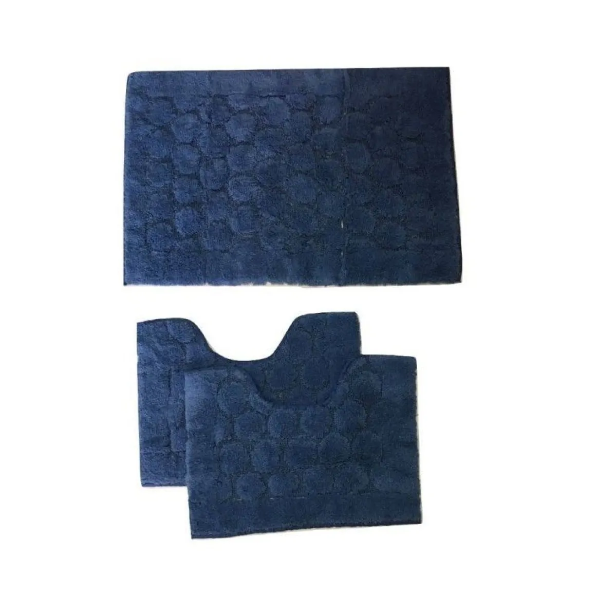 LINEA FOGLIA - PARURE 3PZ TAPPETINI BAGNO BLUETTE: vendita online LINEA FOGLIA - PARURE 3PZ TAPPETINI BAGNO BLUETTE in offerta