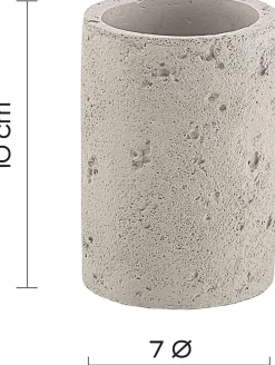 LINEA GINEVRA - BICCHIERE PORTASPAZZOLINI GRIGIO