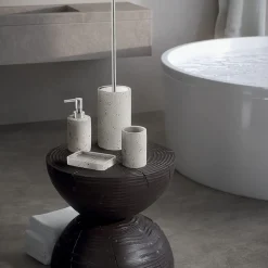 LINEA GINEVRA - BICCHIERE PORTASPAZZOLINI GRIGIO