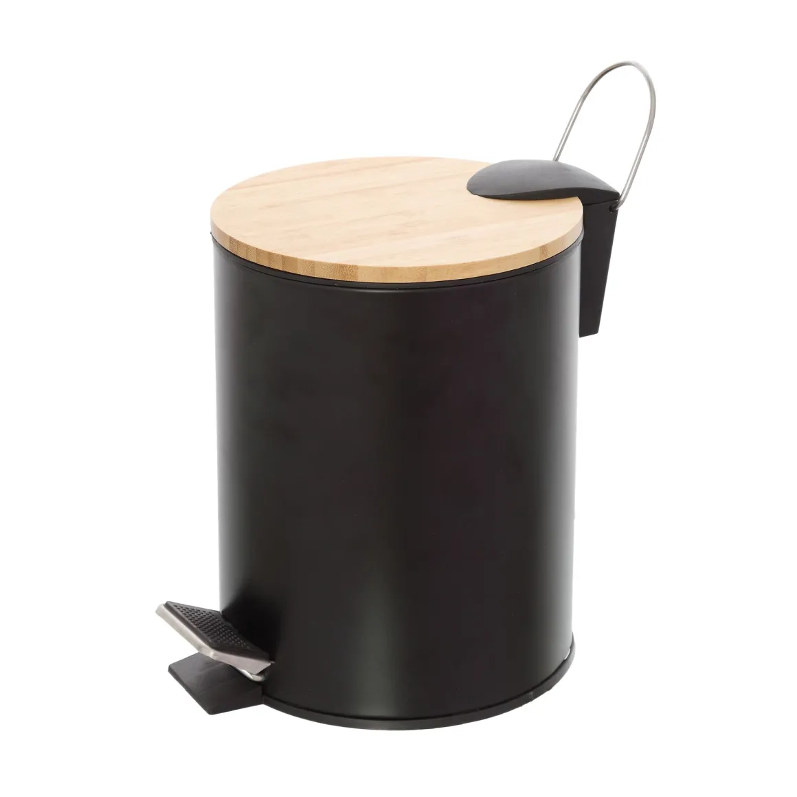 LINEA HAITI - PATTUMIERA 3L NERO E NATURALE