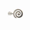 LINEA IDEAS 12 - FINALE PER TENDA IN METALLO MOD. SPIRALE COLORE CROMO SATINATO: vendita online LINEA IDEAS 12 - FINALE PER TENDA IN METALLO MOD. SPIRALE COLORE CROMO SATINATO in offerta