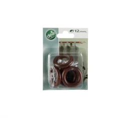 LINEA IDEAS 12 - SET 6 ANELLI PER TENDA IN LEGNO COLORE CILIEGIO : vendita online LINEA IDEAS 12 - SET 6 ANELLI PER TENDA IN LEGNO COLORE CILIEGIO in offerta