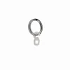 LINEA IDEAS 12 - SET 6 ANELLI PER TENDA IN METALLO MOD. PIATTO COLORE CROMATO: vendita online LINEA IDEAS 12 - SET 6 ANELLI PER TENDA IN METALLO MOD. PIATTO COLORE CROMATO in offerta