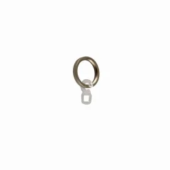 LINEA IDEAS 12 - SET 6 ANELLI PER TENDA IN METALLO MOD. PIATTO COLORE CROMO SATINATO : vendita online LINEA IDEAS 12 - SET 6 ANELLI PER TENDA IN METALLO MOD. PIATTO COLORE CROMO SATINATO in offerta