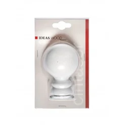 LINEA IDEAS WOOD - FINALE PER TENDA MOD. POMO COLORE BIANCO : vendita online LINEA IDEAS WOOD - FINALE PER TENDA MOD. POMO COLORE BIANCO in offerta
