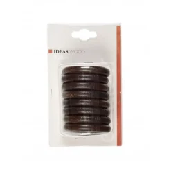 LINEA IDEAS WOOD - SET 8 ANELLI PER TENDA IN LEGNO COLORE NOCE : vendita online LINEA IDEAS WOOD - SET 8 ANELLI PER TENDA IN LEGNO COLORE NOCE in offerta