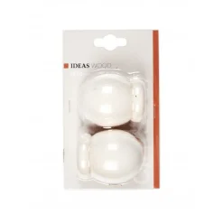 LINEA IDEAS WOOD - SET 2 FINALI PER TENDA MOD. SFERA COLORE GESSO : vendita online LINEA IDEAS WOOD - SET 2 FINALI PER TENDA MOD. SFERA COLORE GESSO in offerta