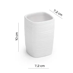 LINEA KELLY - BICCHIERE PORTASPAZZOLINI BIANCO