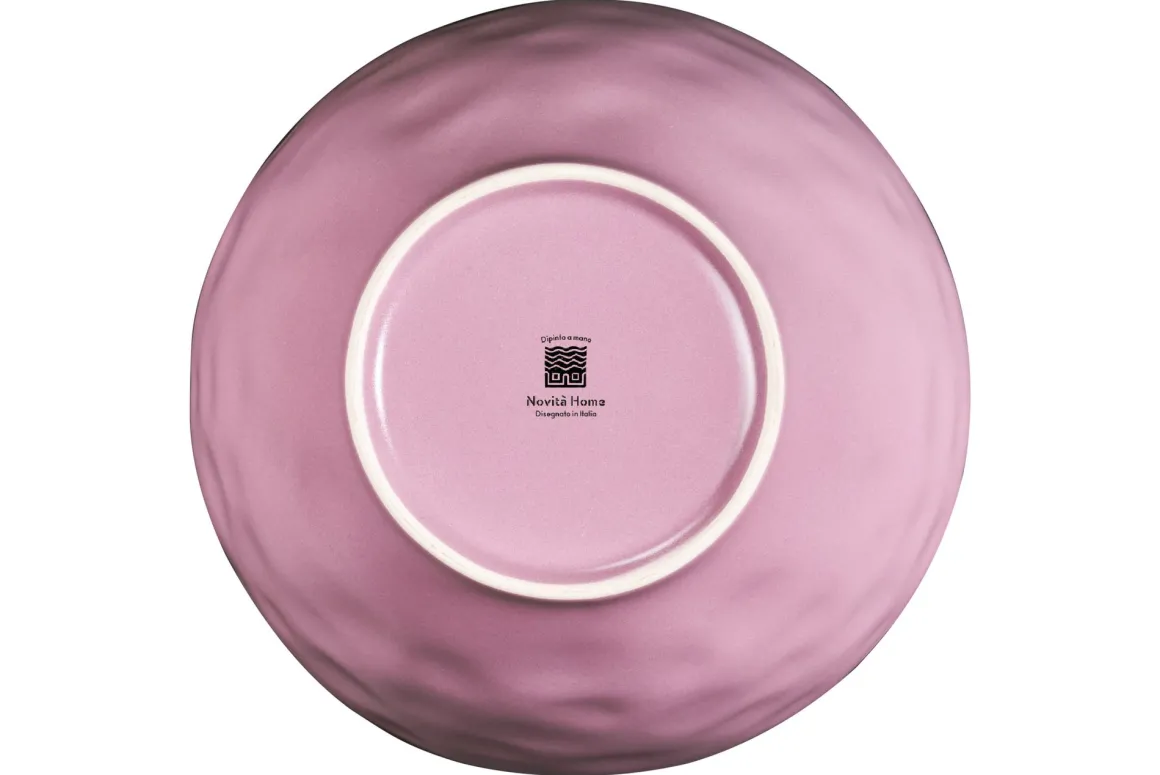 LINEA MEDITERRANEO - INSALATIERA ROSA IN GRES DIAM 17CM H 8CM
