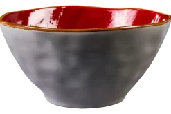 LINEA MEDITERRANEO - INSALATIERA PICCOLA IN GRES DIAM 17CM H 8CM ASSORTITO