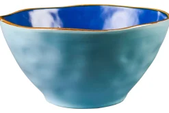 LINEA MEDITERRANEO - INSALATIERA PICCOLA IN GRES DIAM 17CM H 8CM ASSORTITO