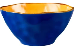 LINEA MEDITERRANEO - INSALATIERA PICCOLA IN GRES DIAM 17CM H 8CM ASSORTITO