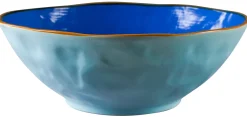 LINEA MEDITERRANEO - INSALATIERA MEDIA IN GRES DIAM 22.5CM H 8CM ASSORTITO