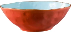 LINEA MEDITERRANEO - INSALATIERA MEDIA IN GRES DIAM 22.5CM H 8CM ASSORTITO