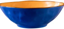 LINEA MEDITERRANEO - INSALATIERA MEDIA IN GRES DIAM 22.5CM H 8CM ASSORTITO