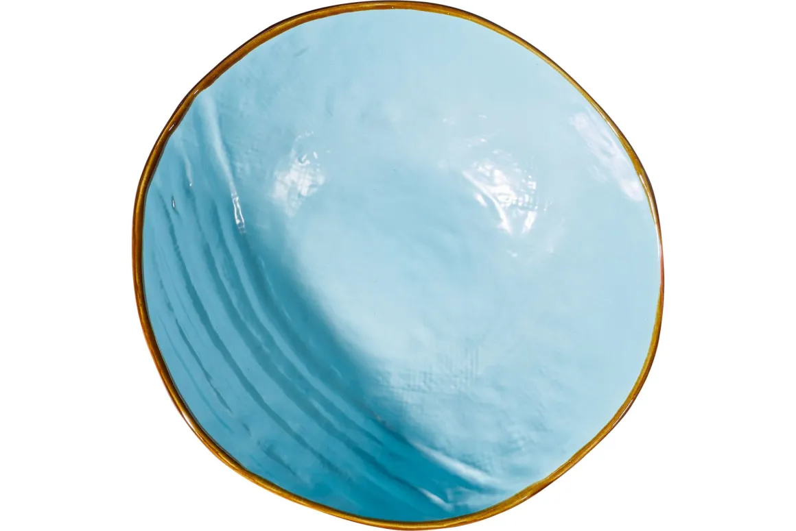 LINEA MEDITERRANEO - INSALATIERA GRANDE IN GRES DIAM 27CM H 11CM ASS.