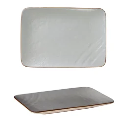 LINEA MEDITERRANEO - PIATTO RETTANGOLARE GRES FANGO 27X19CM