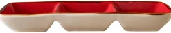 LINEA MEDITERRANEO - VASSOIO APERITIVO IN GRES 29X11CM H 4CM ASSORTITO