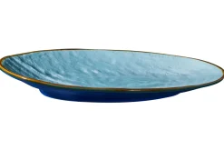 LINEA MEDITERRANEO - VASSOIO OVALE IN GRES 36X21CM H 5CM ASSORTITO