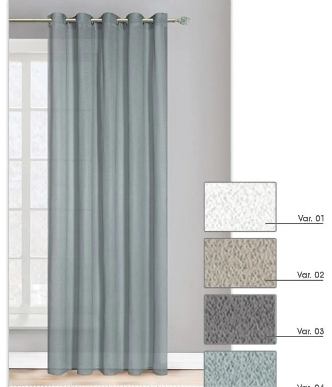 LINEA MOON - TENDA CON OCCHIELLI IN POLIESTERE 200X280CM VARIANTE 02: vendita online LINEA MOON - TENDA CON OCCHIELLI IN POLIESTERE 200X280CM VARIANTE 02 in offerta