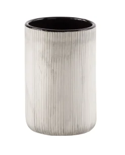 LINEA NAOMI - BICCHIERE PORTASPAZZOLINI STRIATO GRIGIO