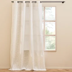 LINEA NAYA - TENDA CON OCCHIELLI IN POLICOTONE 140X280 NATURALE : vendita online LINEA NAYA - TENDA CON OCCHIELLI IN POLICOTONE 140X280 NATURALE in offerta