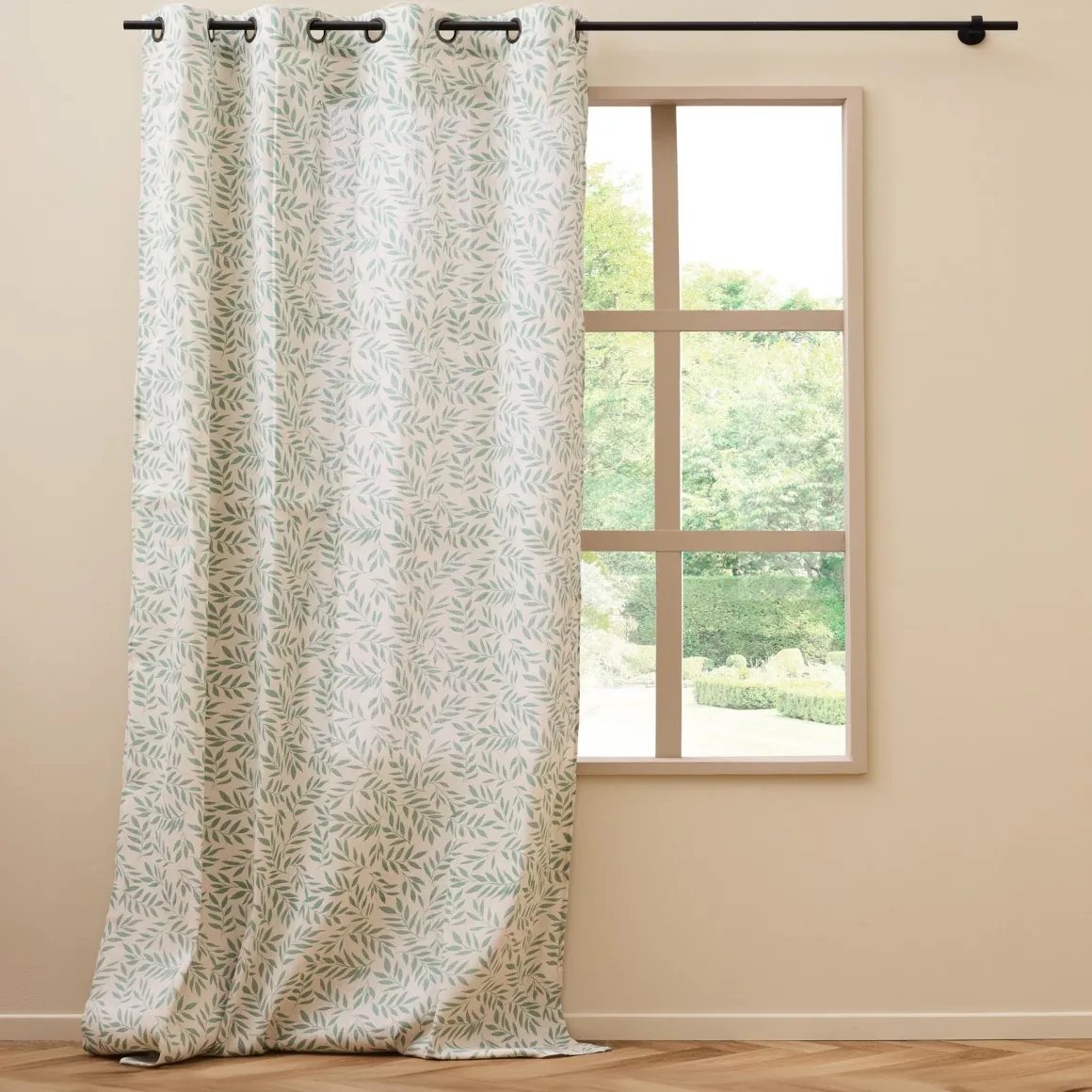 LINEA NAYA - TENDA CON OCCHIELLI IN POLICOTONE CM 140X280 VERDE SALVIA: vendita online LINEA NAYA - TENDA CON OCCHIELLI IN POLICOTONE CM 140X280 VERDE SALVIA in offerta