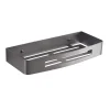 LINEA NERVA - PORTAOGGETTI DOCCIA RETT. CANNA DI FUCILE 30X12.8X4.5CM