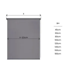 LINEA NIGHT - TENDA A RULLO OSCURANTE GRIGIO 160X250CM: vendita online LINEA NIGHT - TENDA A RULLO OSCURANTE GRIGIO 160X250CM in offerta