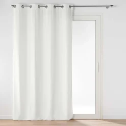 LINEA NOVANA - TENDA CON OCCHIELLI IN VELLUTO UNITO 135X260CM BIANCO: vendita online LINEA NOVANA - TENDA CON OCCHIELLI IN VELLUTO UNITO 135X260CM BIANCO in offerta