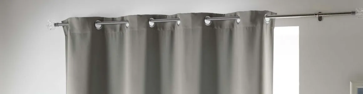 LINEA OCCULT - TENDA COPRENTE CON OCCHIELLI IN POLIESTERE UNITO 135X280CM PERLA: vendita online LINEA OCCULT - TENDA COPRENTE CON OCCHIELLI IN POLIESTERE UNITO 135X280CM PERLA in offerta