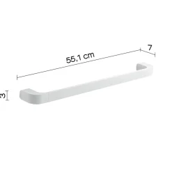 LINEA OUTLINE - PORTA ASCIUGAMANI CM 55 BIANCO MATT