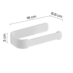 LINEA OUTLINE - PORTA ROTOLO BIANCO MATT