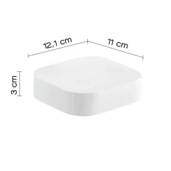 LINEA OUTLINE - PORTA SAPONE BIANCO MATT
