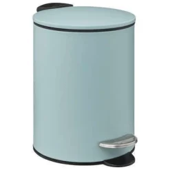 LINEA SOFTCLOSE - PATTUMIERA BAGNO 3LT CELESTE E NERO
