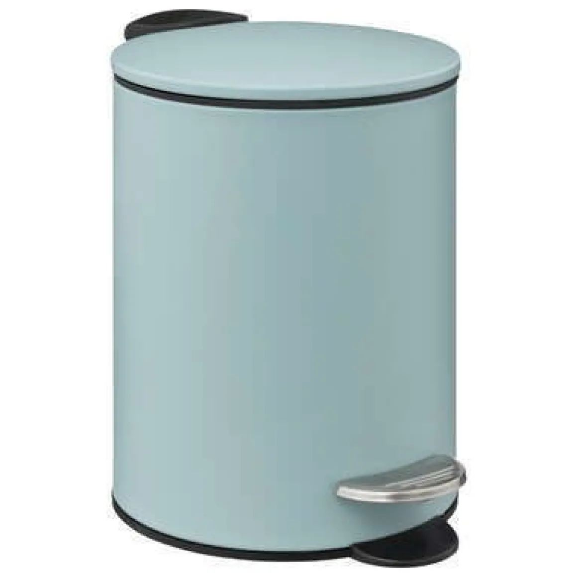 LINEA SOFTCLOSE - PATTUMIERA BAGNO 3LT CELESTE E NERO