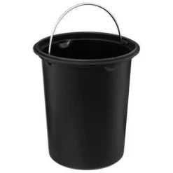LINEA SOFTCLOSE - PATTUMIERA BAGNO 3LT CELESTE E NERO