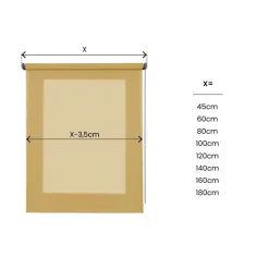 LINEA SOFT - TENDA A RULLO FILTRANTE SENAPE 80X250CM: vendita online LINEA SOFT - TENDA A RULLO FILTRANTE SENAPE 80X250CM in offerta