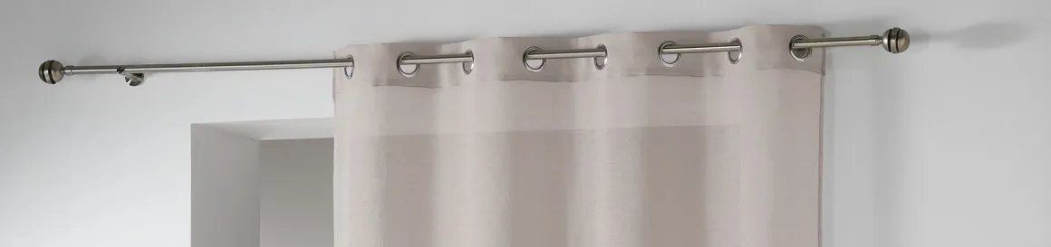 LINEA TELMA - TENDA CON OCCHIELLI IN STAMIGNA EFFETTO STROPICCIATO 140X280CM MARRONE: vendita online LINEA TELMA - TENDA CON OCCHIELLI IN STAMIGNA EFFETTO STROPICCIATO 140X280CM MARRONE in offerta
