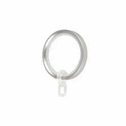 LINEA TENDENCIAS - SET 10 ANELLI PER TENDA IN METALLO COLORE CROMO SATINATO : vendita online LINEA TENDENCIAS - SET 10 ANELLI PER TENDA IN METALLO COLORE CROMO SATINATO in offerta