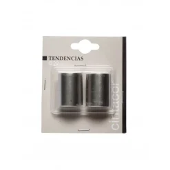 LINEA TENDENCIAS - SET 2 FINALI PER TENDA MOD. CILINDRO CORTO COLORE CROMO SATINATO : vendita online LINEA TENDENCIAS - SET 2 FINALI PER TENDA MOD. CILINDRO CORTO COLORE CROMO SATINATO in offerta
