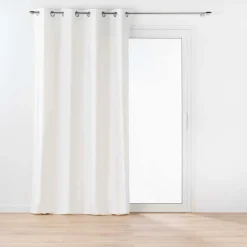 LINEA TWILY - TENDA CON OCCHIELLI IN COTONE/POLIESTERE 135X260CM BIANCO: vendita online LINEA TWILY - TENDA CON OCCHIELLI IN COTONE/POLIESTERE 135X260CM BIANCO in offerta
