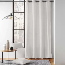 LINEA TWILY - TENDA CON OCCHIELLI IN COTONE/POLIESTERE 135X260CM BIANCO: vendita online LINEA TWILY - TENDA CON OCCHIELLI IN COTONE/POLIESTERE 135X260CM BIANCO in offerta