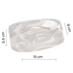 LINEA TWIST - PORTA SAPONE BIANCO