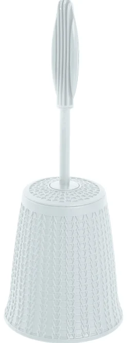 LINEA VIOLET - PORTASCOPINO BIANCO EFFETTO RATTAN