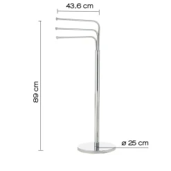 LINEA WINNY - PIANTANA PORTA ASCIUGAMANI CROMO