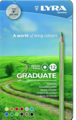 LYRA - GRADUATE COFANETTO 12 MATITE COLORATE : vendita online LYRA - GRADUATE COFANETTO 12 MATITE COLORATE in offerta