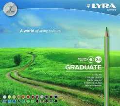 LYRA - GRADUATE SCATOLA 24 MATITE COLORATE: vendita online LYRA - GRADUATE SCATOLA 24 MATITE COLORATE in offerta
